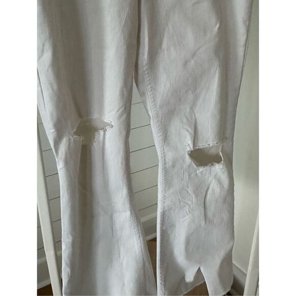 Hue white high waist distressed jeggings sz medium‎ - Picture 4 of 9